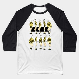 Winter people in black and yellow uniforms Baseball T-Shirt